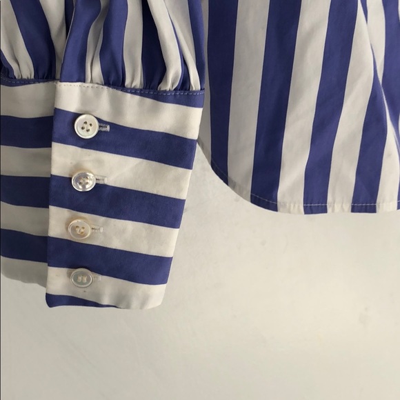 Thomas Mason for JCrew Striped Off Shoulder Blouse - Picture 5 of 8